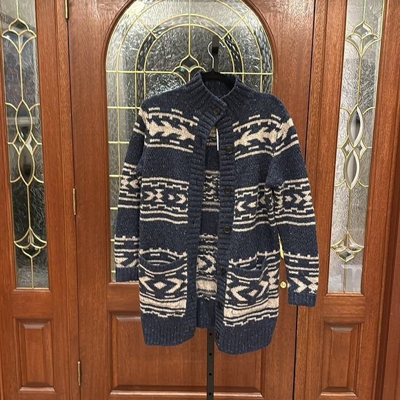 PENDLETON women’s GRAPHIC DONEGAL MERINO CARDIGAN - Picture 9 of 16